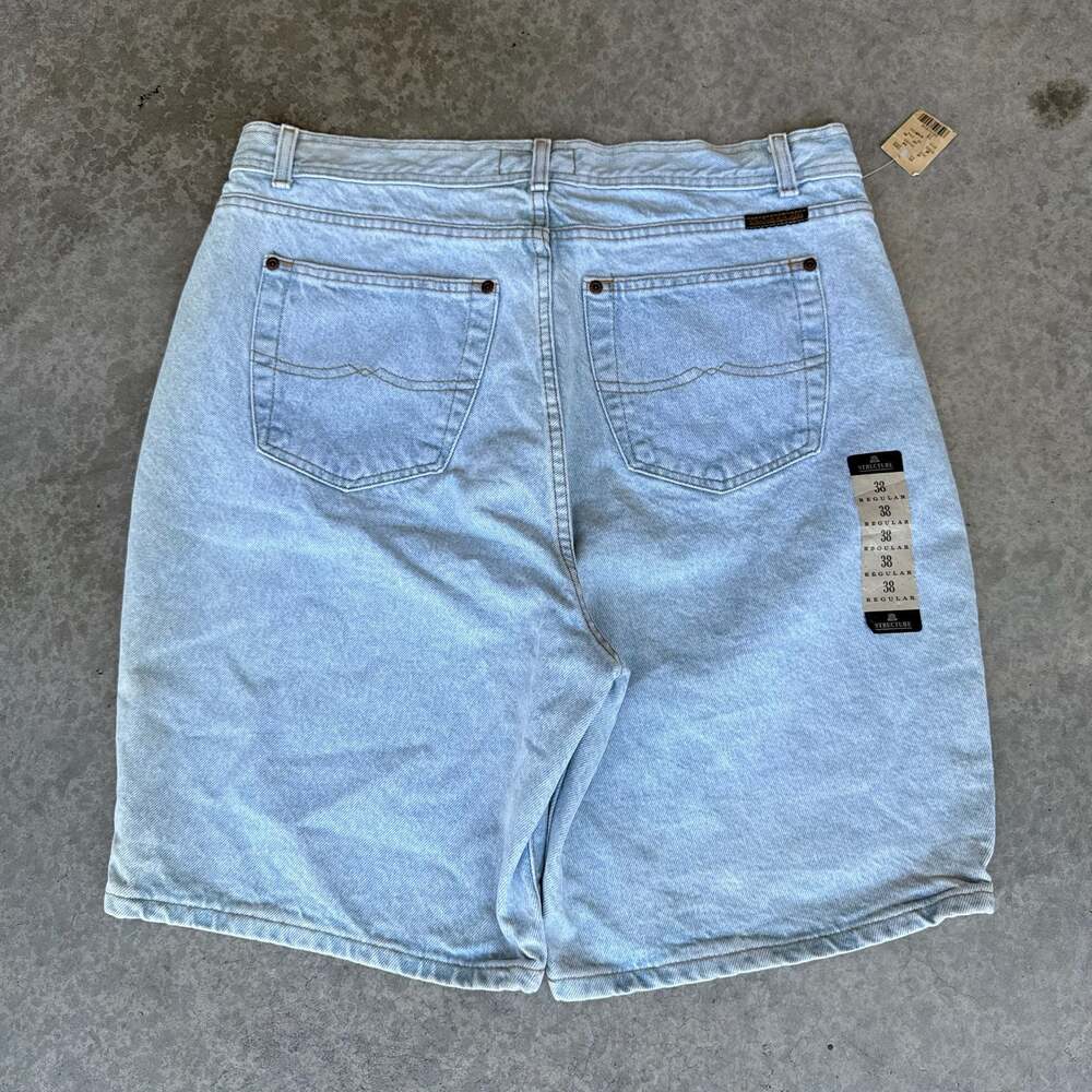 Vintage 80’s 90’s Structure Jeans Mens Light Wash Denim Jorts Nwt